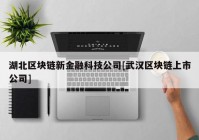 湖北区块链新金融科技公司[武汉区块链上市公司]